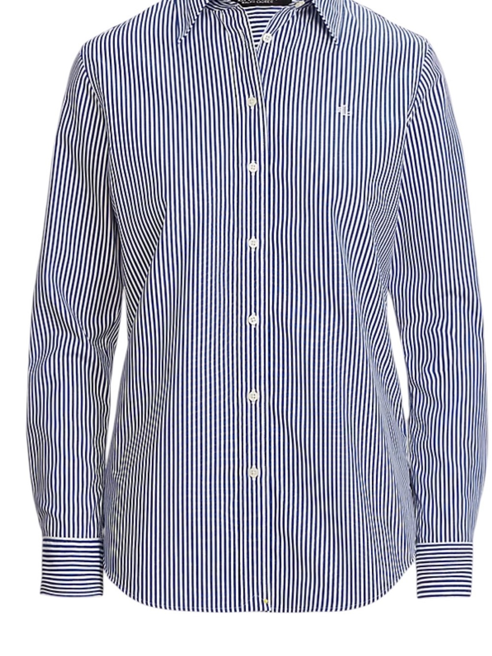 Polo Ralph Lauren Black Label Size M Blue/White Pinstripe Button Down Shirt - Picture 2 of 8